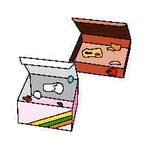 イラスト：中に異物が付着している紙類