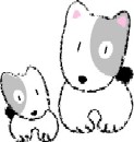 イラスト:2匹の犬