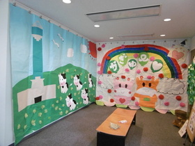 展示の様子(小矢部市)