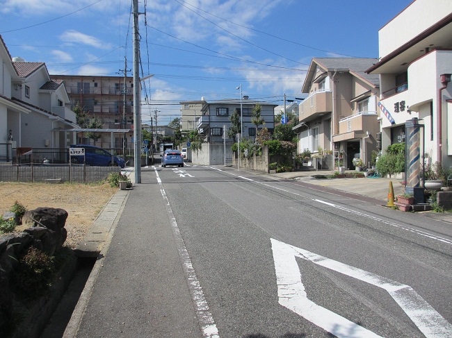 折り返し地点の様子（クォーターマラソンの部）