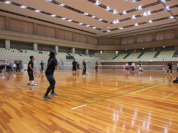 知多北地区ミニテニス大会の様子