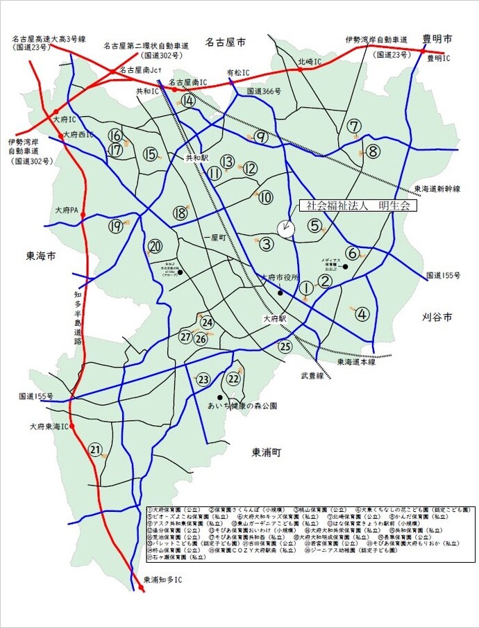 地図:運営事業者建設予定地