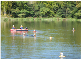 権兵衛池にての訓練の画像