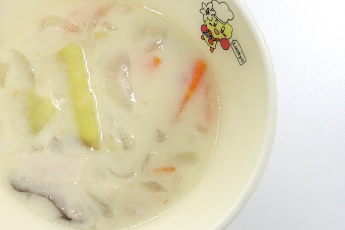 サツマイモの豆乳シチュー