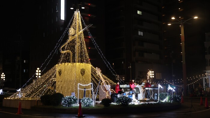 駅前イルミネーションの画像