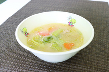 キャベツの具だくさん豆乳みそスープ