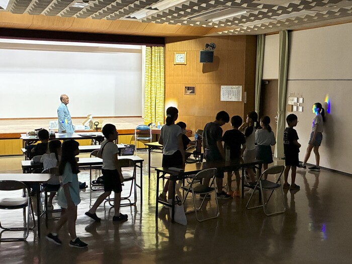 理科実験教室のようす