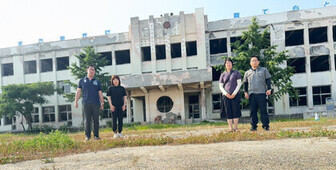 震災遺構門脇小学校の写真