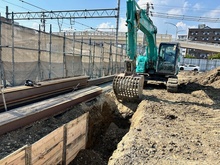 土工事の施工の状況