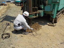 基礎杭の打設の状況2