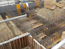 鉄筋の施工の状況写真