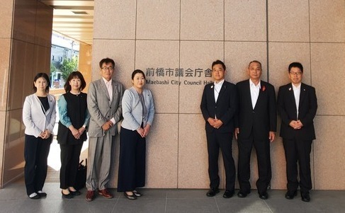 群馬県前橋市にて