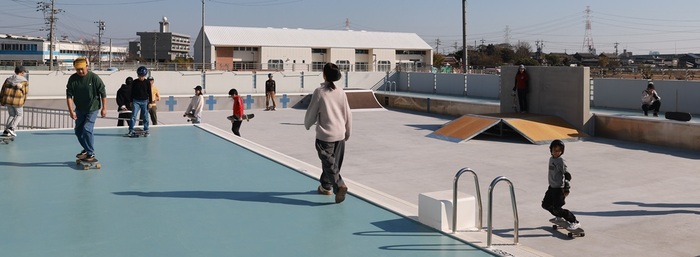 スケートパークおおぶ全景
