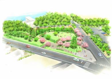 二ツ池公園エントランス広場完成イメージ