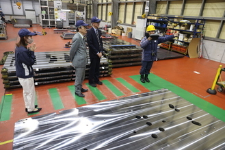 スチールテック工場内の写真