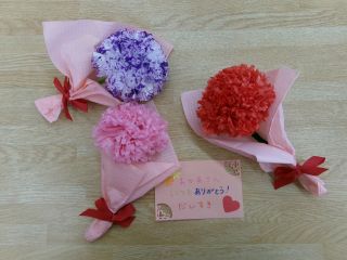 母の日のプレゼントの写真