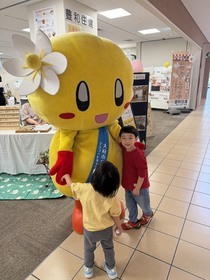 新築フェア時のおぶちゃんの写真