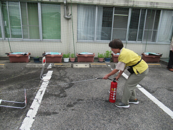 消火訓練の画像